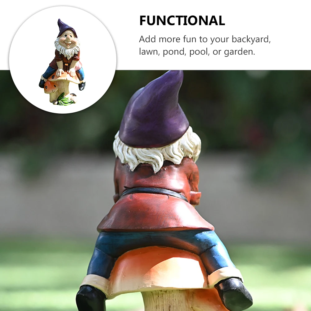 

Resin Dwarfs Statue Outdoor Garden Decoration Lawn Ornament Accessories Mini Figurine Home Decor Gift Dwarf Elf Yard Art