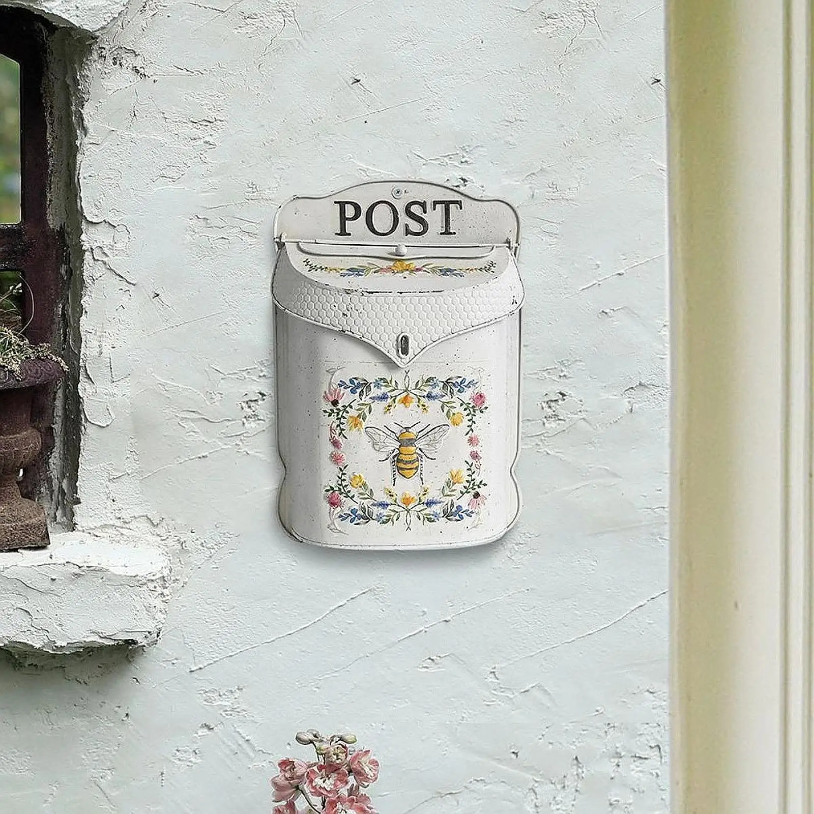 

Embossed Wall Mailbox Postbox Collection Drop Box for Outdoor Street Office