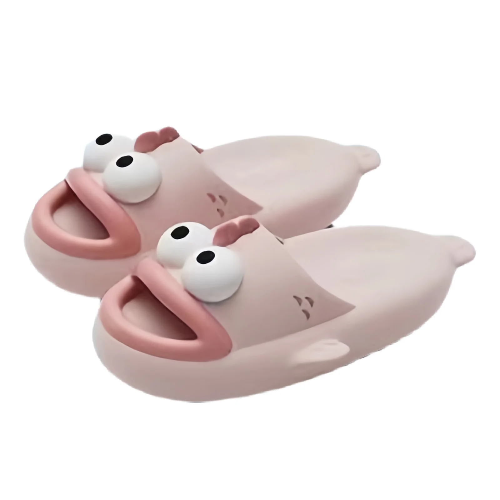 Sandalias de animales con punta abierta para hombre y mujer, chanclas antideslizantes con forma de nube de pescado, zapatos de verano para la playa