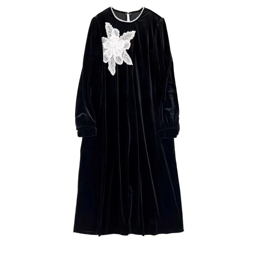 Polyester fibre Chest Flower Women's Clothing Embroidery Dress Decoration Multi-layer Sequin Children's Clothing