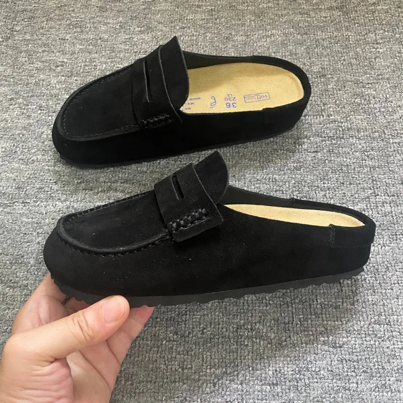 Modische Halbschuhe aus Rindsleder mit Zehenkappe, dicksohlig, bequem, atmungsaktiv, Retro-Look, lässig, für Herren – Detail 6