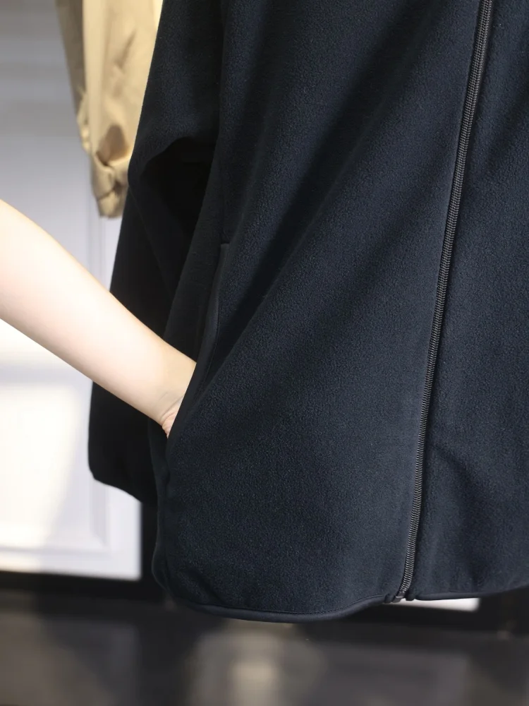 

Homesi 2025 Men's Faionable Simple Casual Warm Fce Stand Collar Jaet Polyester Fiber Long Sve Stand Fit Jaet