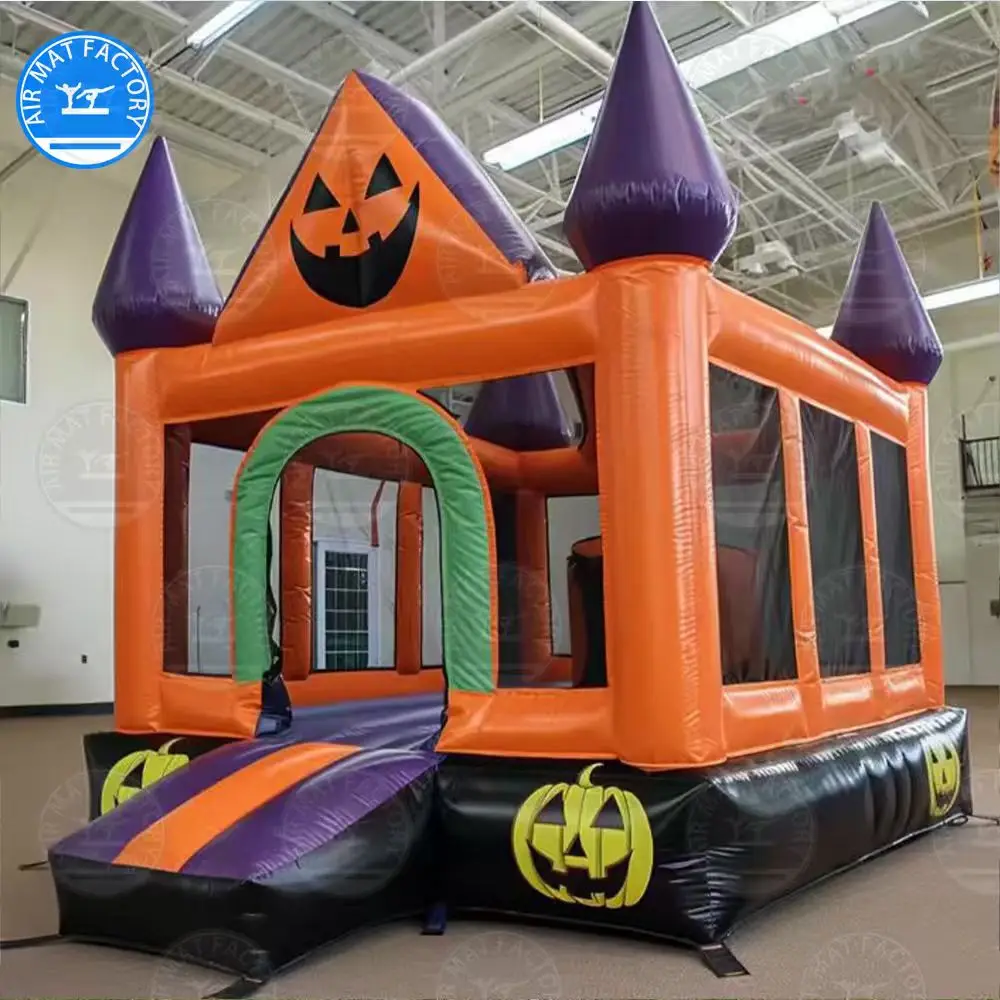 4x3.7m Halloween Inflatable Bouncer Commercial Play Equipment Inflatable Bounce House Carnival Rental Bouncy Castle with Blower