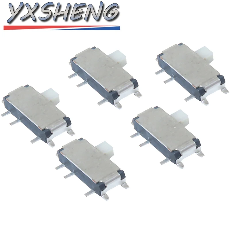 50PCS 7Pin Mini Slide Switch On-OFF 2Position Micro Slide Toggle Switch 1P2T  MSK-12C01-07 Miniature Horizontal Slide Switch SMD