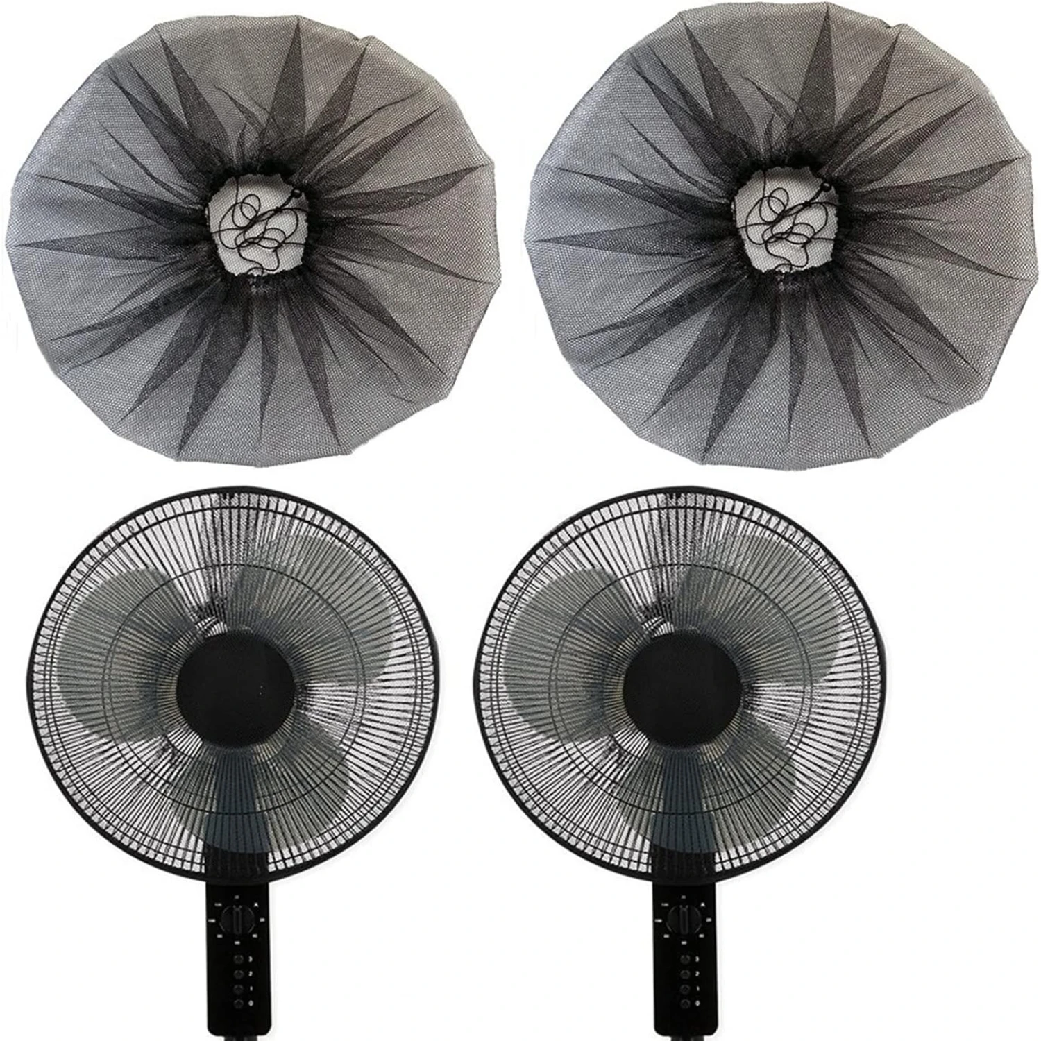 

2 Pack - 18" Fan Safety Protection Cover, Finger Protect Fan Net Guard,Washable Pedestal Fan Dustproof Cover,Fan Safety Dust Cov