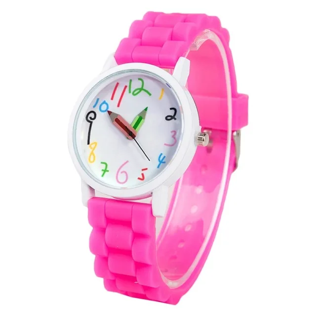 Intelligent Digital Wrist Watches Children All-Match Pencil Pointer New Boys Girls Fashion Sports Watch Clock Quartz Kids Watch