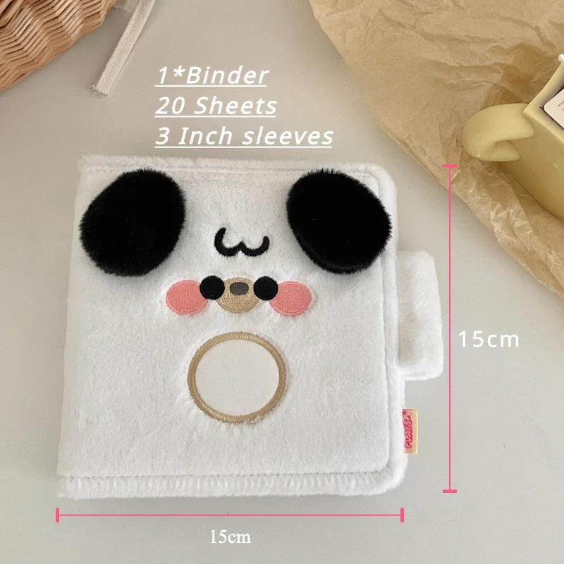 Cute Animal Series Plush Photo Album Original Design Card Holder Cartoon Album for Polaroid 3 Inch Kpop Card Display 2024 New