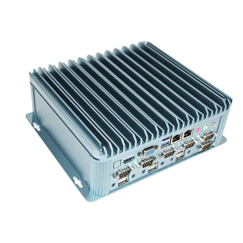 BIS Industrial Box Pc Win 10 Intel 6/7th بدون مروحة مقاومة للغبار بالكامل AI I7/i5/i3 CPU (LGA1151) Edge كمبيوتر صغير مدمج