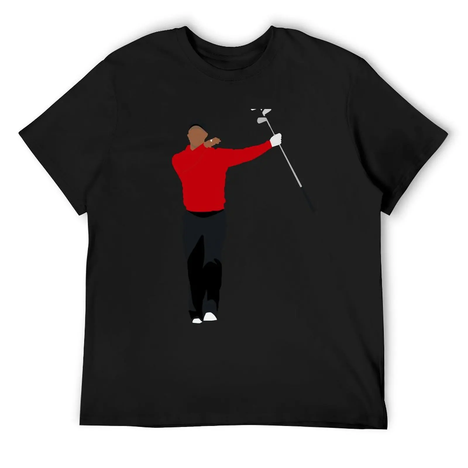 Tiger, Goat, Sunday Red, Golf Clubs, Club Twirl, pga, Augusta, The Master, Win, Fist Pump, Golf, Golfer, Golfing, Golf L T-Shirt