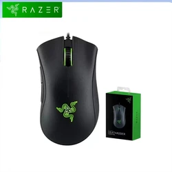 Original Razer DeathAdder Essential Standard Wired Gaming Mouse Mice 6400DPI Optical Sensor 5 Buttons Laptop PC Gamer