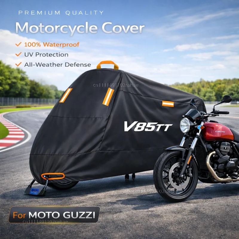 

Чехол для мотоцикла MOTO V85TT V 85, водонепроницаемый, утолщенный, из полиэстера, с защитой от УФ-излучения, для улицы, от дождя, пыли и солнца, чехол для скутера