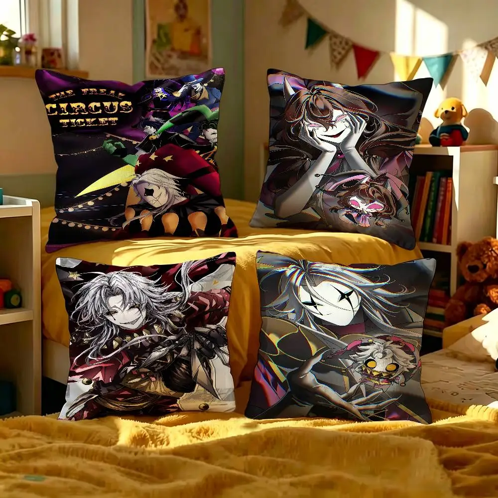 The Freak Circus Pierrot Game Pillow Cover for Bedroom Room and Living Room Sofa Decorative Cushion Cover