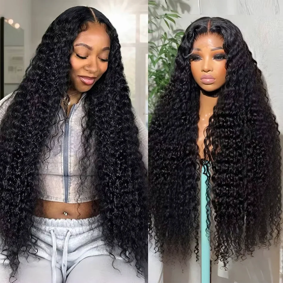 

42-дюймовые глубокие волнистые парики спереди, человеческие волосы 13x6 HD, парики спереди, человеческие волосы, предварительно выщипанные, 250% плотность, человеческие волосы, кружевная передняя часть