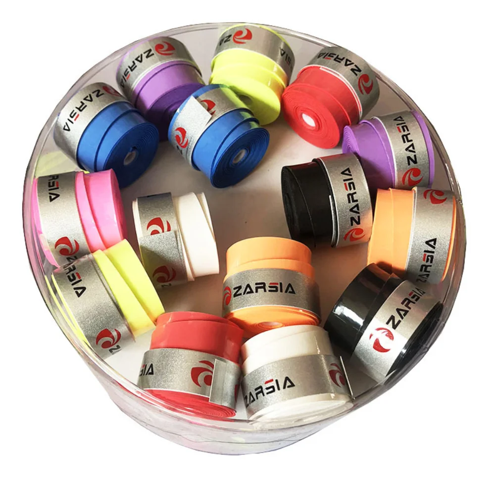 

Shock Absorption Badminton Racket Sweatband Sweat Absorption 0.63mm Tennis Racket Grip Anti Slip Colorful