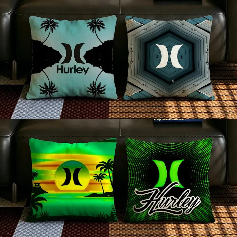 Funda de Cojín Marca Hurley, Juego de Fundas de Almohada de Lino Natural, Decoración Todo en Uno para Sofá, Dormitorio y Silla