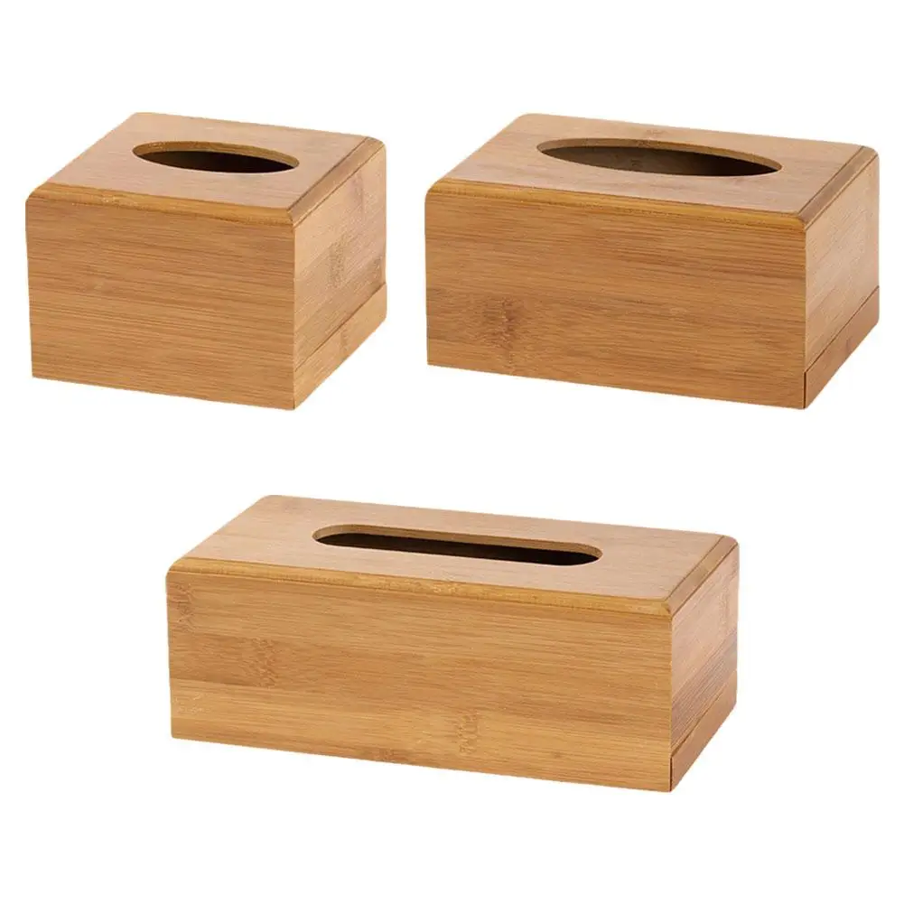 Wooden Tissue Box Holder Modern Minimalist Design Tissue Box Holder Wood Tissue Case for Hotel Restaurant Wood Tissue Case