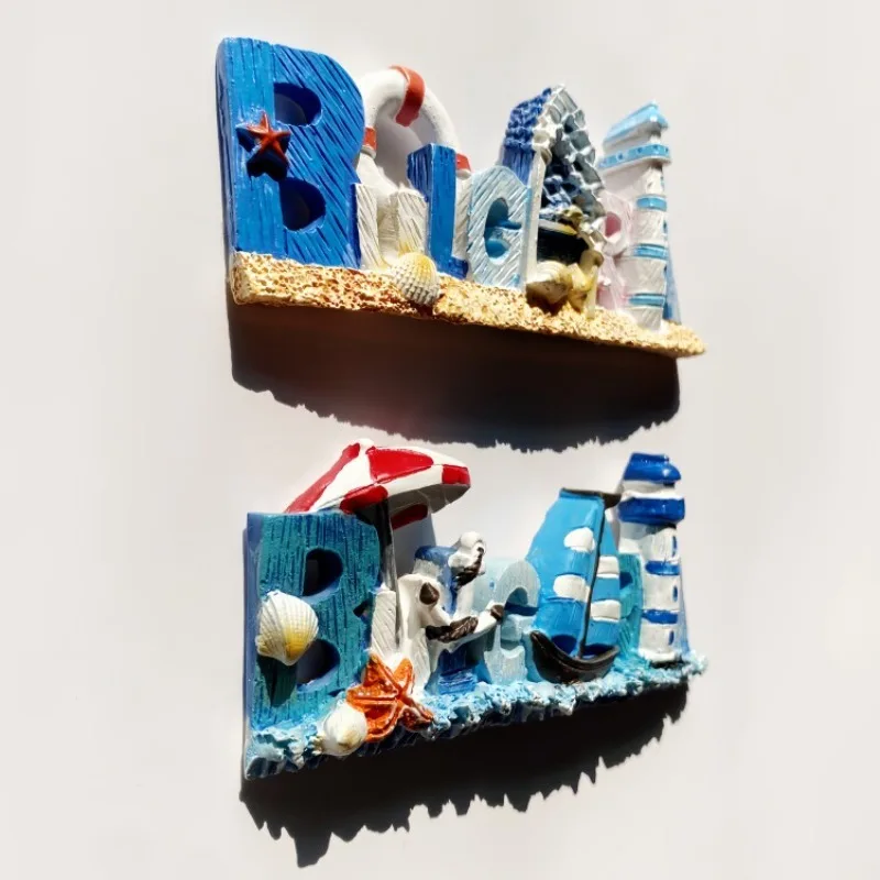 Bulgaria 3D Fridge Magnets Ornament Handicraft Resin Refrigerator Magnets Sticker Souvenir Collection Gift Home Decoration