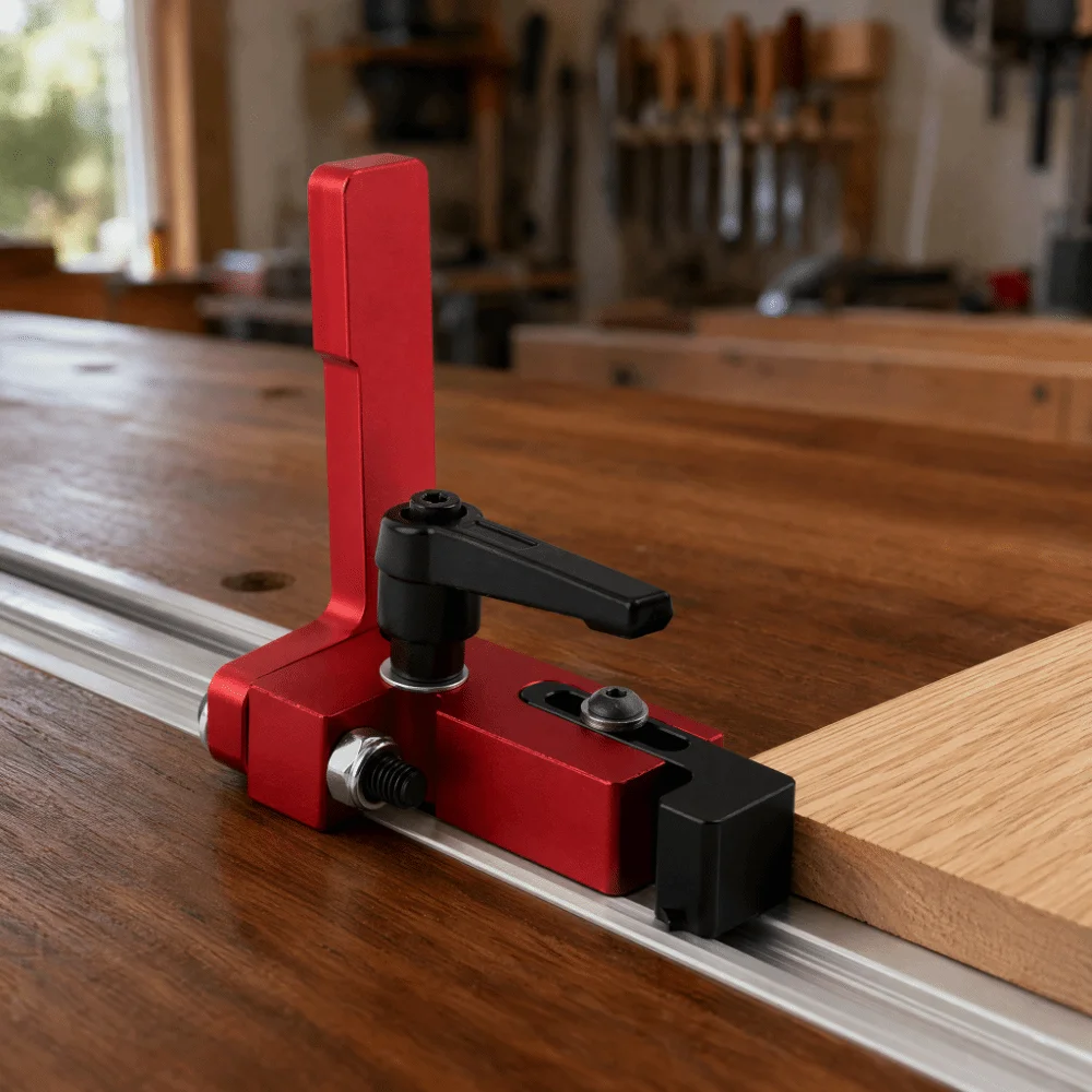 Durable Alloy Steel Miter Track Stop Type-75 Accurate Limit Woodworking Tool Fences T-Tracks T Track Limiter Workbench
