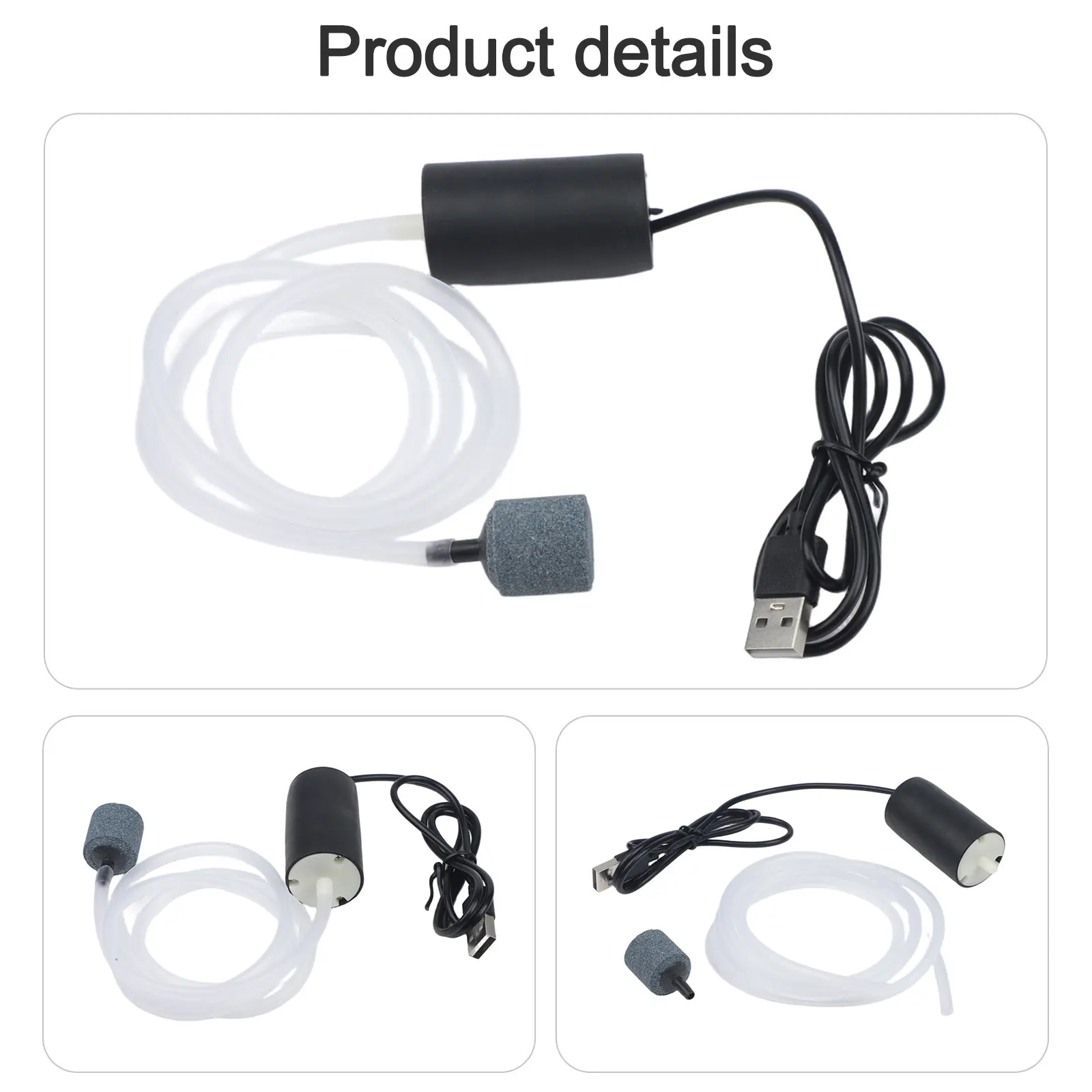 Compact Design Fish Tank Bubbler Compact Fish Bubbler Aquarium Oxygenator Easy Transport Efficient Oxygenation