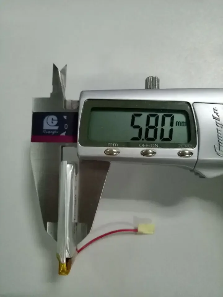 Batería de polímero de litio HJ 602040   Lámpara de zapato LED con batería de litio incorporada venta directa de fábrica HJ 602040