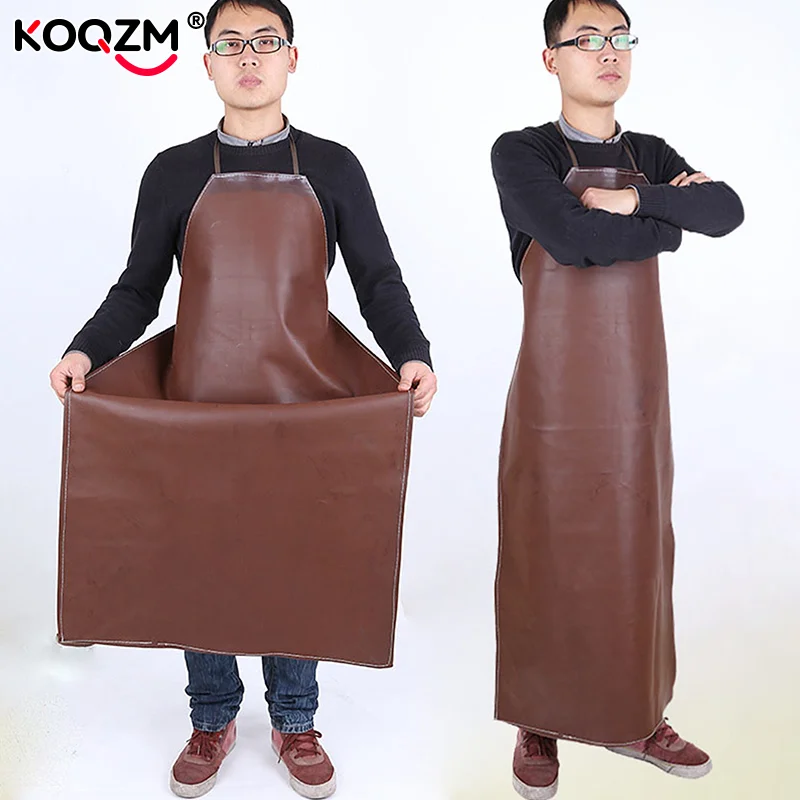 

Practical PU Leather Welding Apron with Waterproof and Insulation