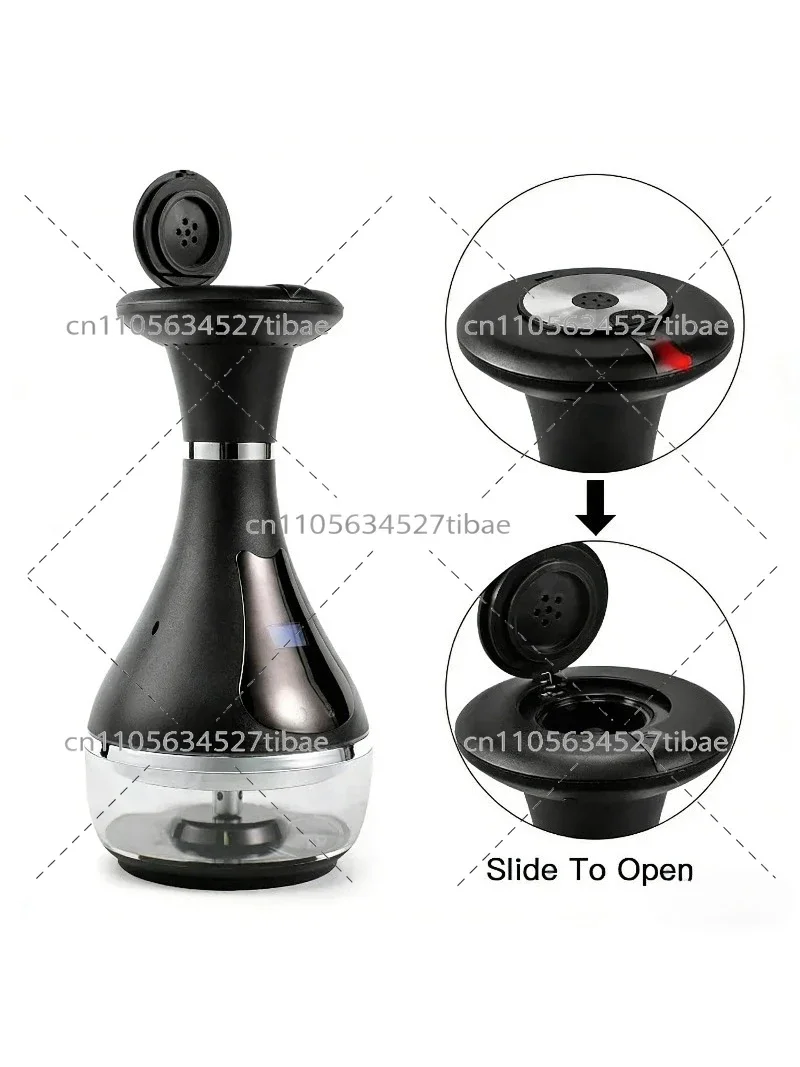 Luxury Portable Electric Hookah Set High Quality LED Material Shisha Smoking Kit