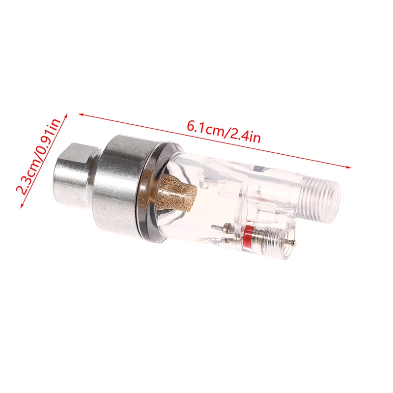 Airbrush in-Line Mini Separator for Supplies Air Filter and Water Trap for Connects into airbrushes and Hoses with 1/8\