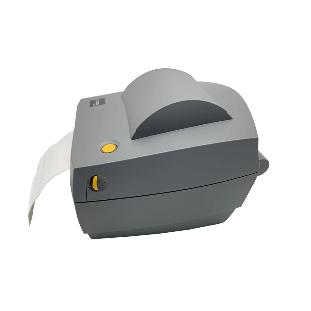 ZP888 Grey Hd Printing Shipping Barcode Thermal Label Printer For School Office Home Using