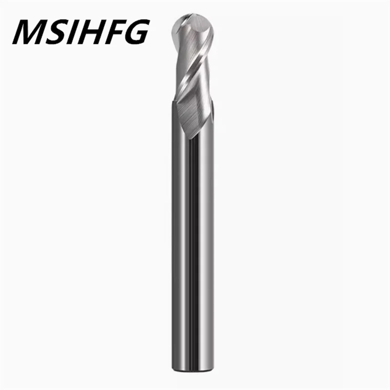 HRC55 2 Flute Extended Ball Endmill Tungsten Carbide End Mill CNC Tools Fresa  Metal Steel Frez Router Bit Milling Cutter