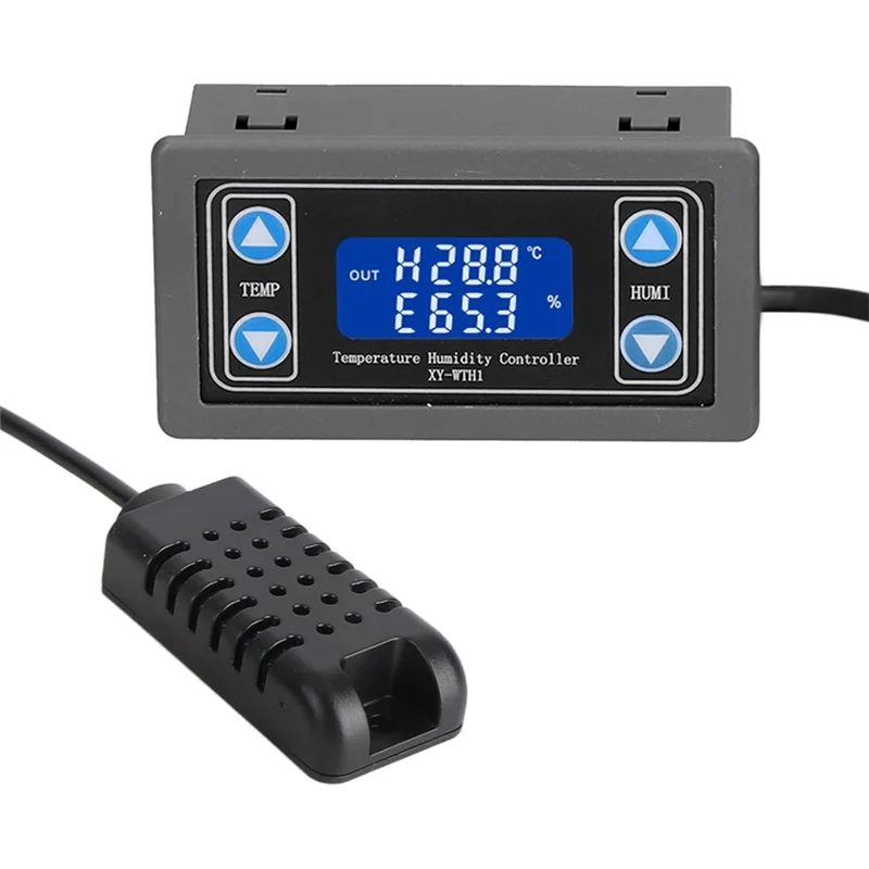 ABUG-XY ‑ WTH1 Digital LCD Temperature Humidity Controller Indicator For Incubation Breeding Greenhouse,Automatic Thermostat
