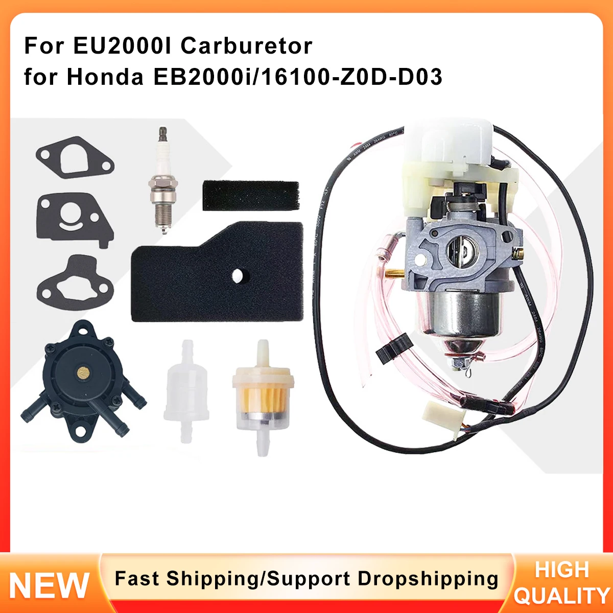 

Replacement Carburetor for Honda EU2000i Generator - 16100-Z0D-D03 16100-Z0D-D01 Fits EB2000i Models
