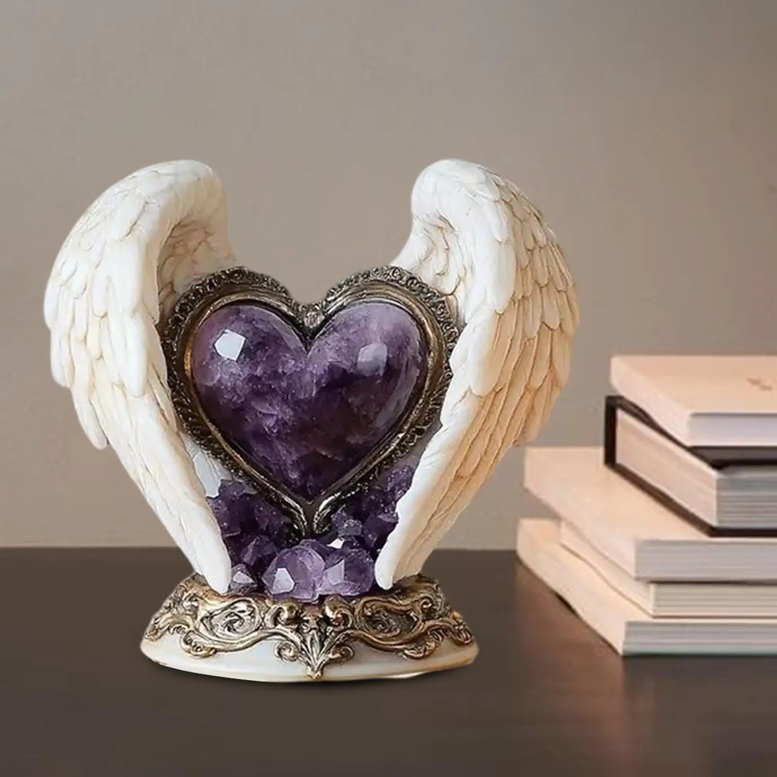 2D Flat Love with Angel Wings Table Sign Lightweight Versatile Wedding Gift