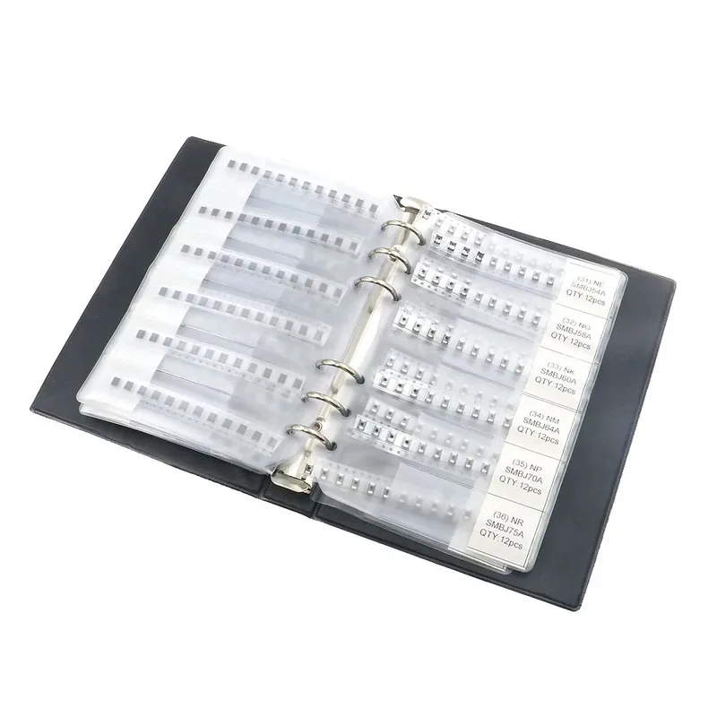 564Pcs 47Value one Two Way TVS Diode Assorted kit SMBJ5.0A - SMBJ188A Book