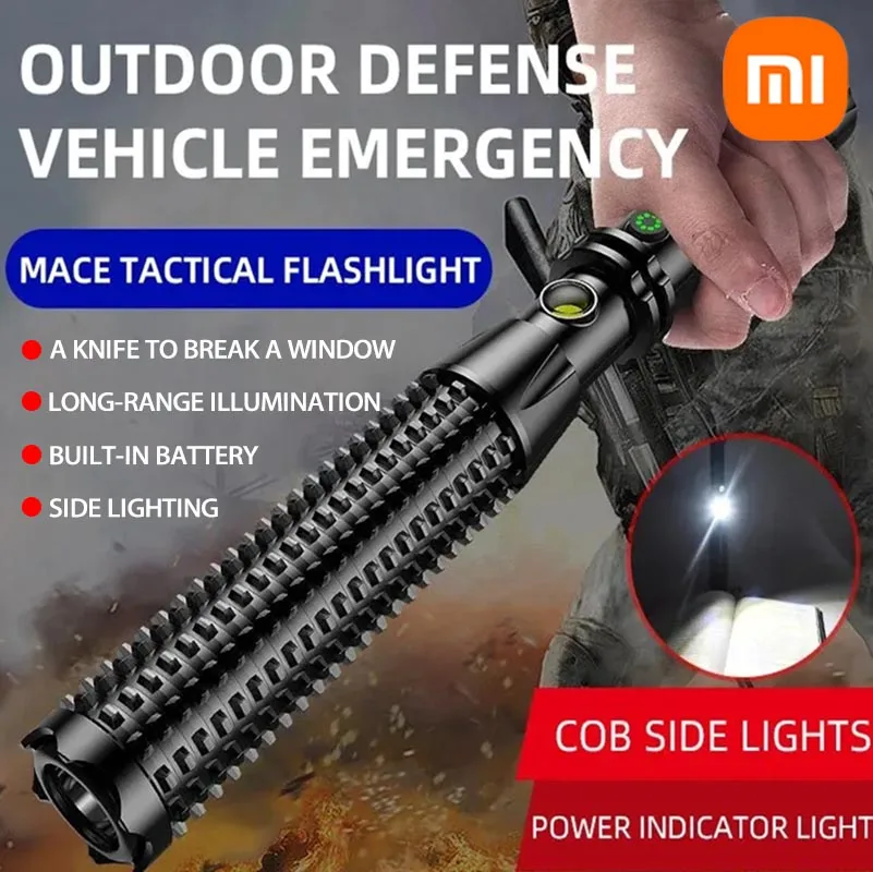 Xiaomi Wolf Tooth Lampada Asta Luce forte Ricarica Esterna Super Luminoso Multi Funzionale Veicolo Retrattile Autodifesa Patrol