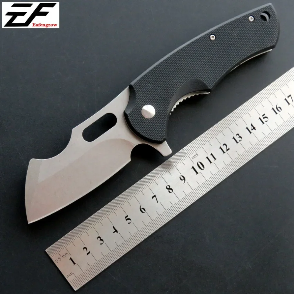 

New Eafengrow Ef13 Pocket Knives D2 Steel Blade G10 Handle Camping Knife Outdoor Hunting Folding Knife