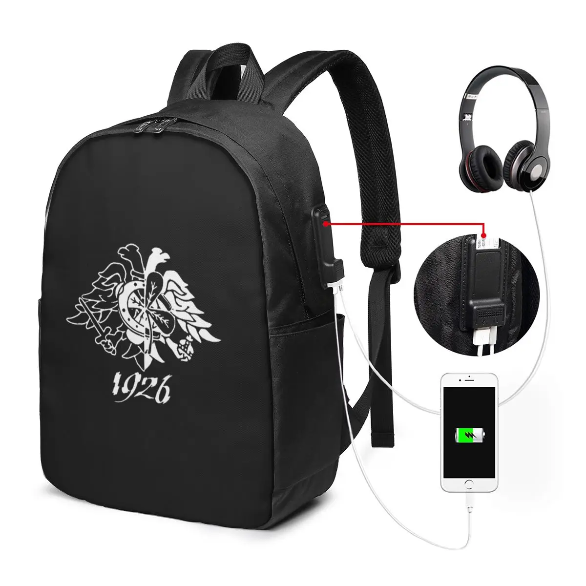 

Paok Thessaloniki Ultras Hooligans Backpack Travel Notebook Bag Computer College Student School Bag Laptop Shoulder Bags