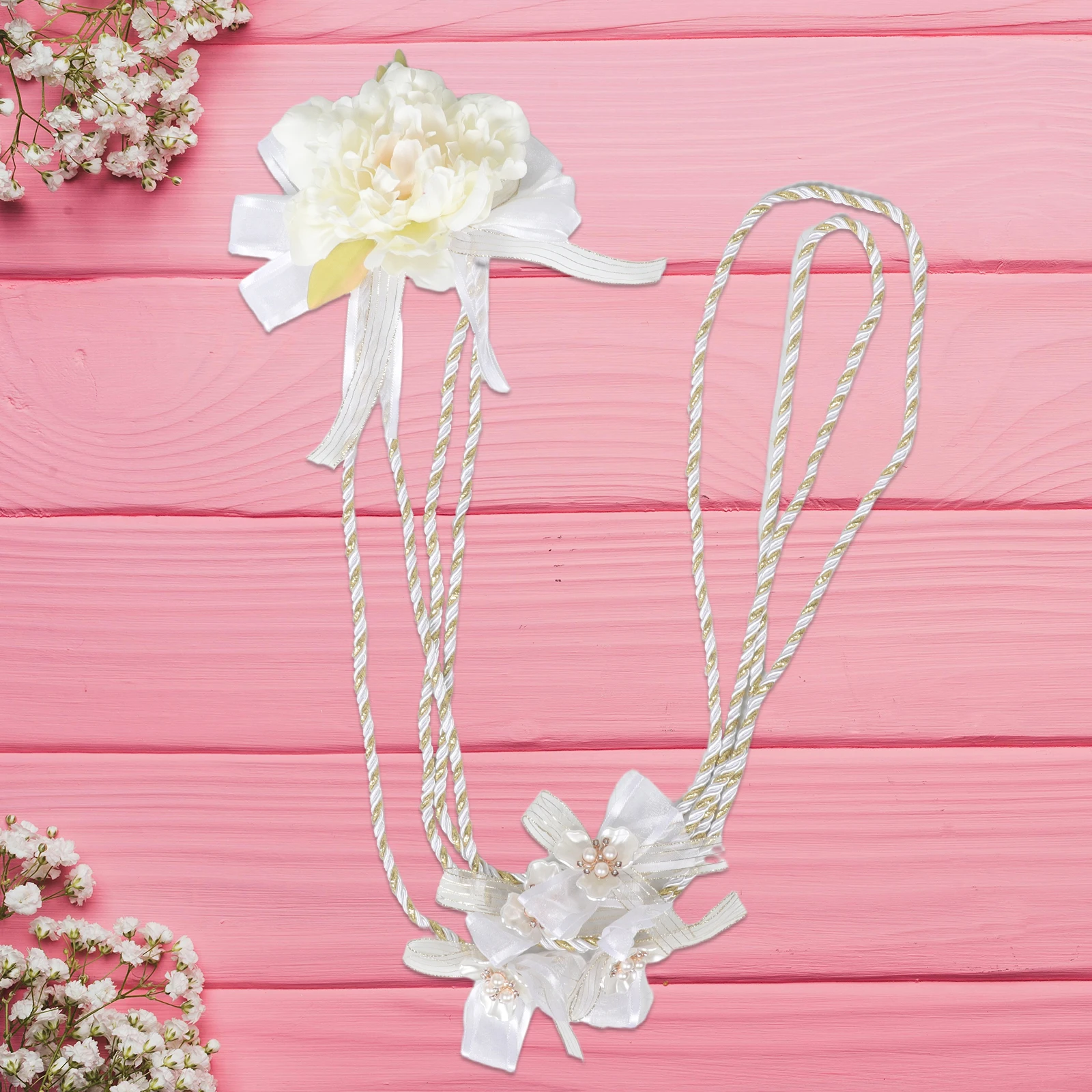 

Wedding Lasso Rope Unity Braid for Ceremony Other Supplies Cord Hand Fabric Rose