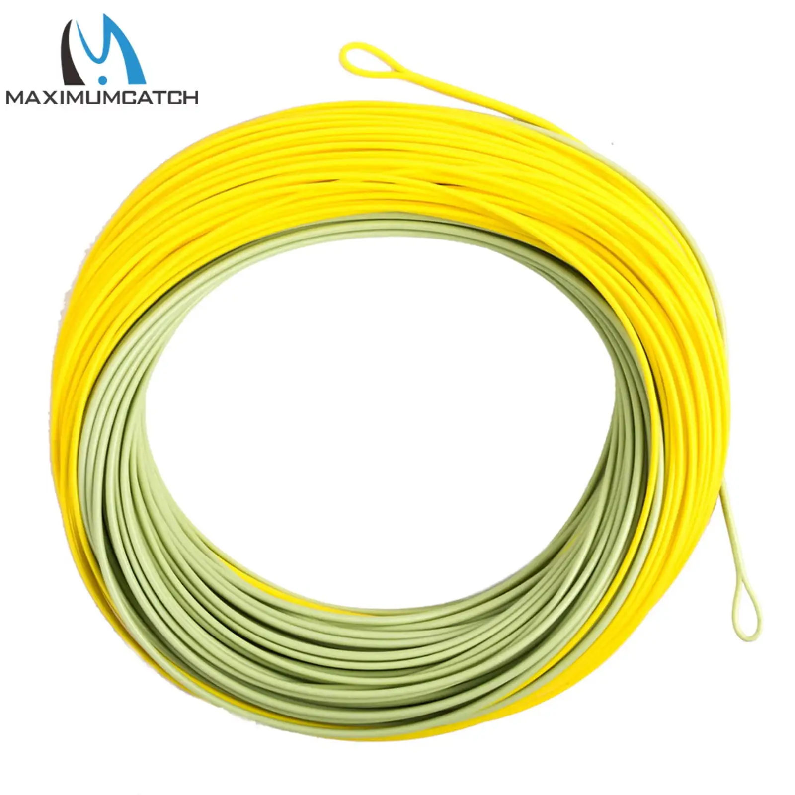 Maximumcatch Floating Fly Fishing Line With 2 Welded Loops 6/7/8wt Double Color for Saltwater/Freshwater