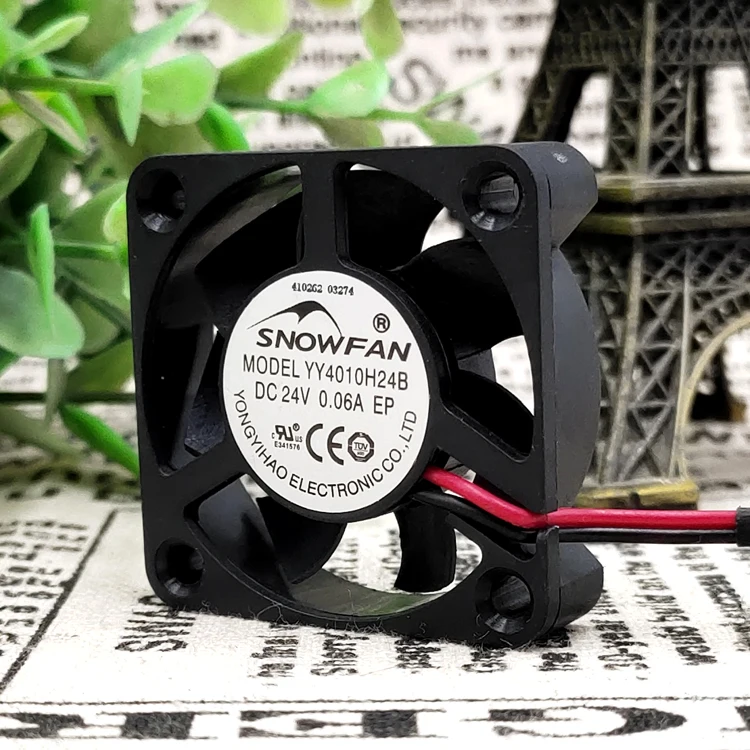 YY4010H24B 24V 0.06A 4CM 4010 ROLAMENTOS VENTILADOR de REFRIGERAÇÃO da CC