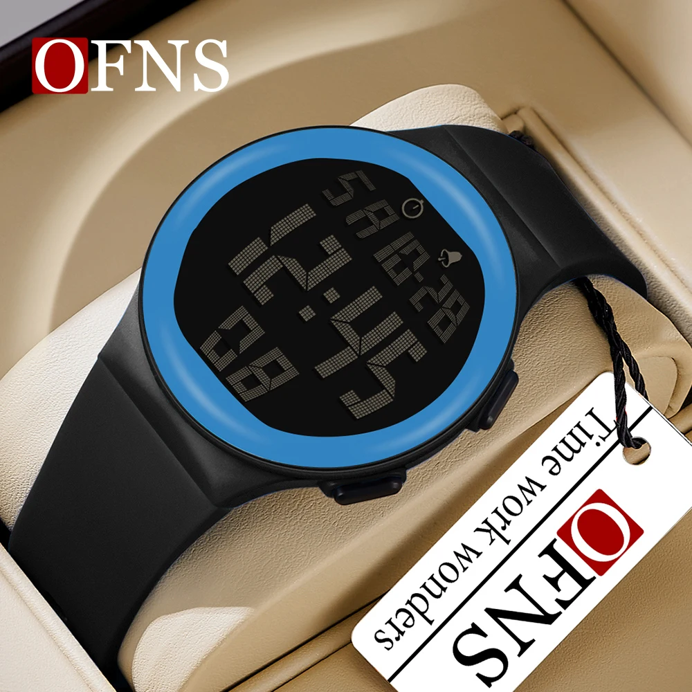 

OFNS 2151 Top Brand Sports Men Watches Fashion Countdown Waterproof LED Digital Watch Man Military Wristwatch Relogio Masculino