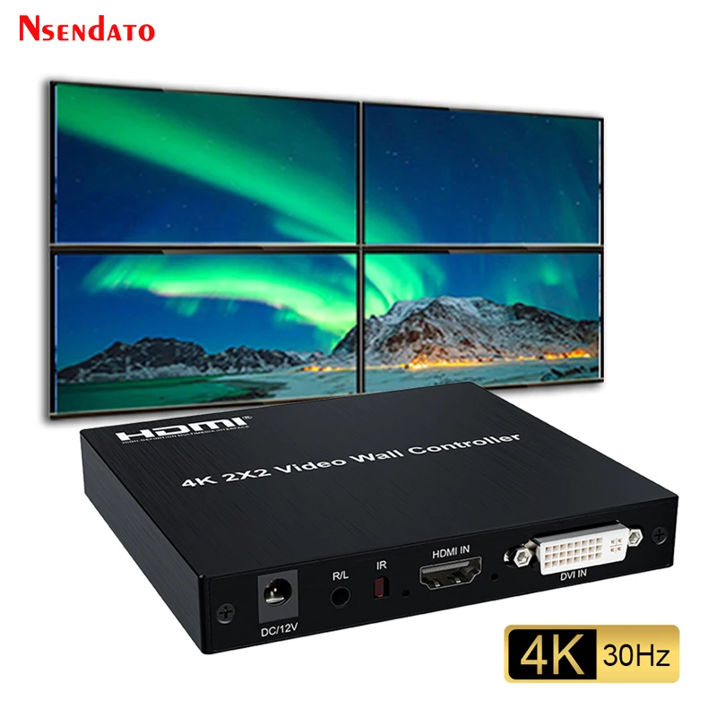 

Настенный видеоконтроллер для ТВ 4K 2x2 HDMI устройство для сращивания 1x2 1x3 1x4 2x1 3x1 4x1 HDMI DVI ТВ видеоконтроллер для стен комбинированный процессор RS232