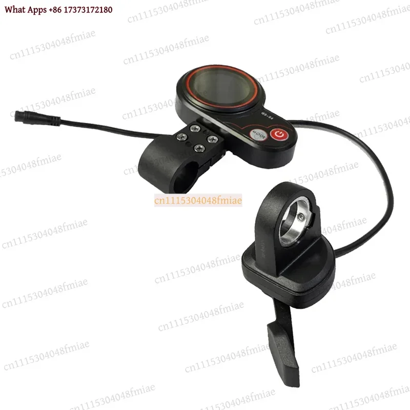AEA6-QS-S4 48V-60V Thumb Throttle LCD Display Kit For Zero 8 9 10 8X 10X Electric Scooter 6PIN Replacement Parts Universal