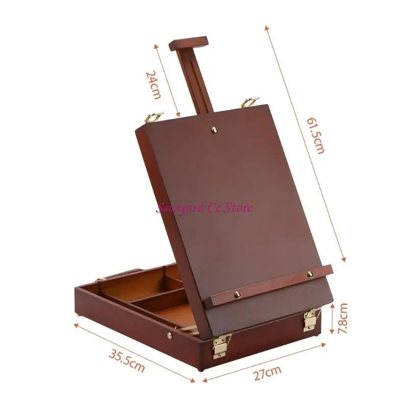 N3UC Beech Adjustable Compacts Desktop Easel Foldable Portable for Artists view 6