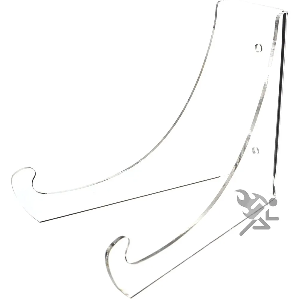 Soporte de exhibición de caballete de acrílico transparente de 4,5" para platos y cuencos de 5" - 8", cantidad: 1