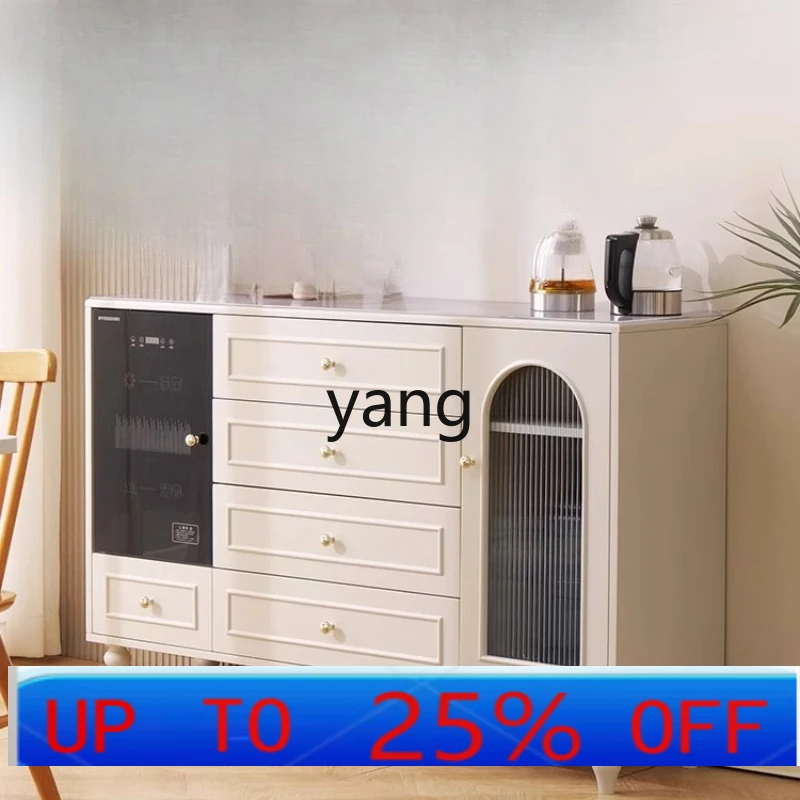 

YHM meal side integrated solid wood tea against the wall multi-functional water dispenser locker
