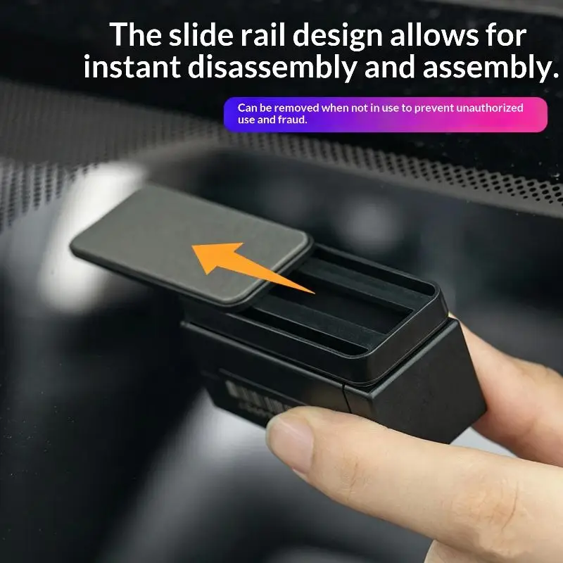 Car Toll Pass Holder Adhesive Sticky ETC Bracket Adhesive Removable Easy Installation Compact Toll Pass Holder For Windshield