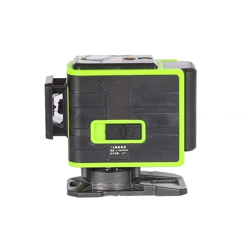 Pro-Grade Rechargeable Green Beam  Level with 12 Lines for Accurate Measurement