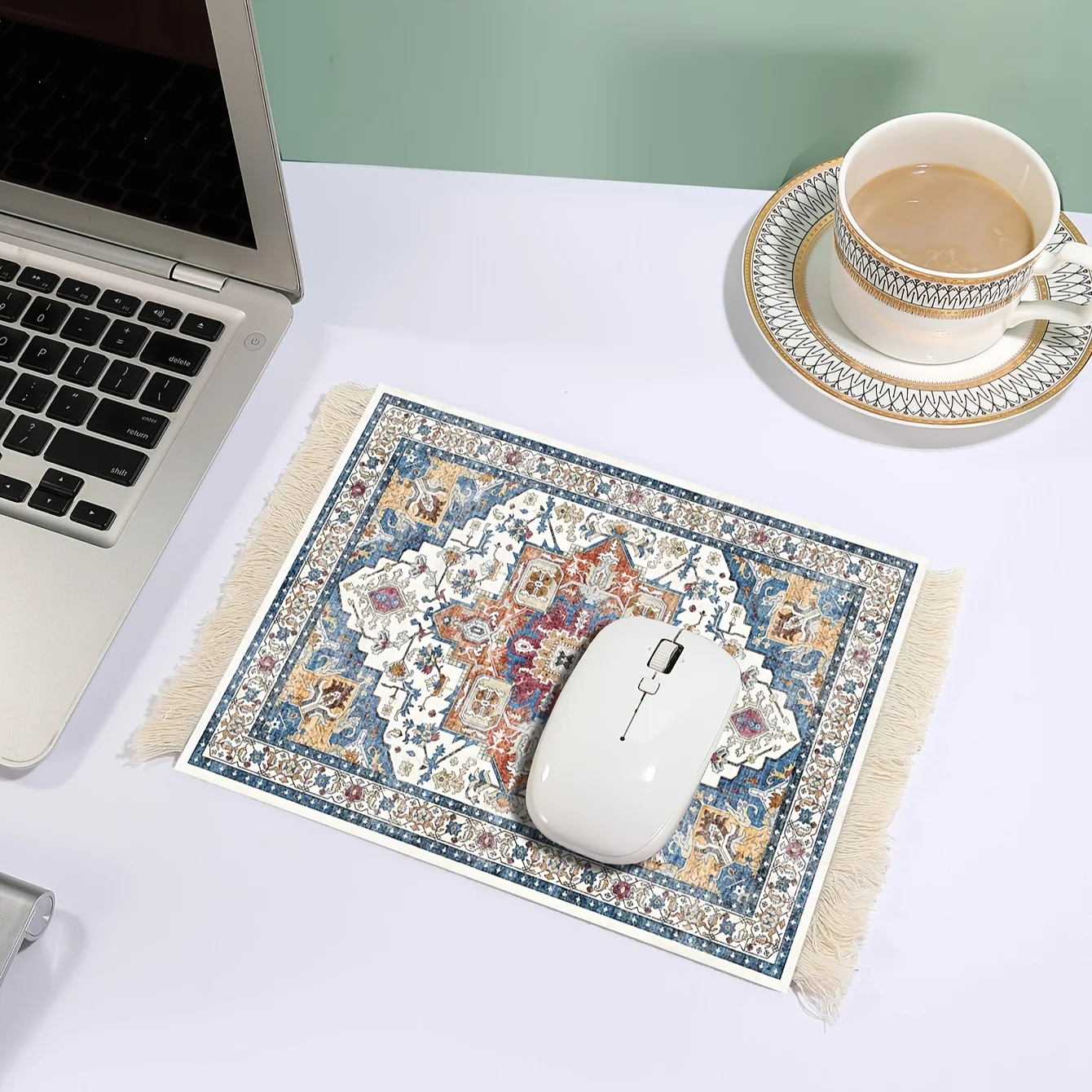 Persian-style tassel mousepad non-slip rubber office games desktop decoration Computer accessories multi-model doily carpet