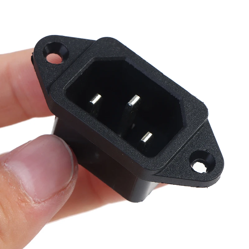 For Electric Computer 250V 10A Square Socket With Screw Hole AC Power Socket Rice Cooker Product Socket AC04 3-pin Power Socket