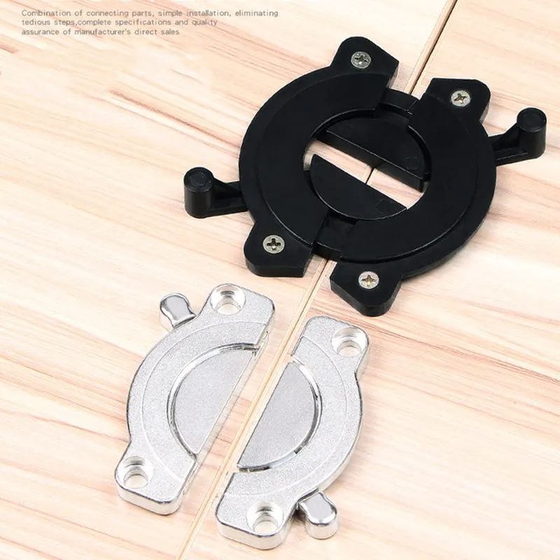 Strong Furniture hinges Fixing Fitting alloy table Top Connector latch Bracket Conference desktop combination Fastener hardware